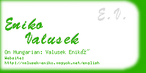 eniko valusek business card